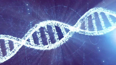 Bright shining dna cell motion background Stock-Footage 226807233