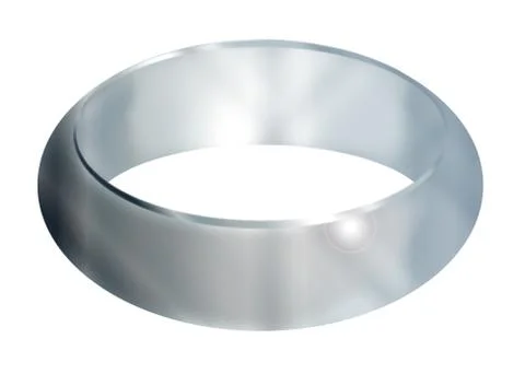 Bright Silver Ring 스톡 일러스트