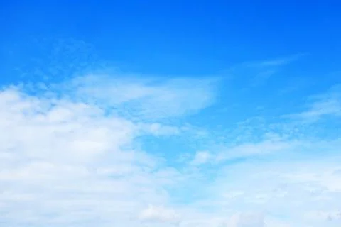 A bright sky with a cloud background Stock Photos