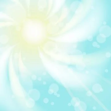 Bright sky with clouds and sun rays. Nature background 스톡 일러스트