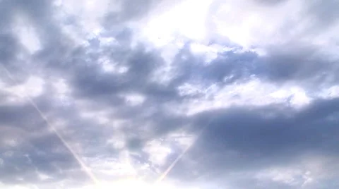Bright sky clouds Stock-Footage 6330651