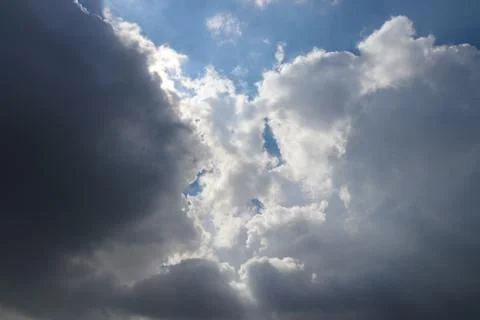 Bright sky with clouds Stock Photos