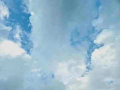 Bright sky with clouds Stock Photos