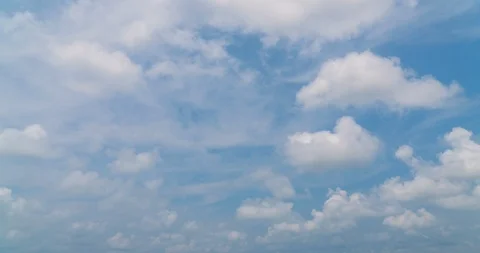 Bright sky white clouds Timelapse Video stock 108815735