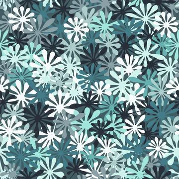 Bright skyblue seamless pattern, vector illustration. Texture for fabric Stock Illustration