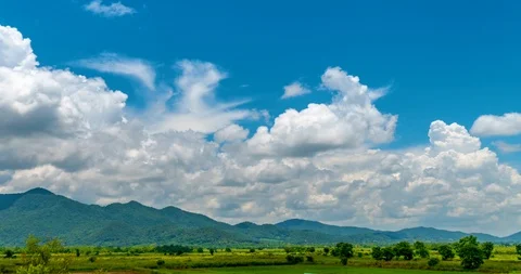 Bright sky,motion of clouds Time lapse. Stock Footage 99847127