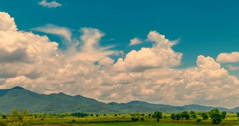 Bright sky,motion of clouds Time lapse. Stock Footage 99847227