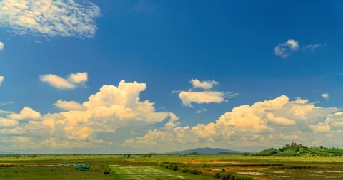 Bright sky,motion of clouds Time lapse. Stock Footage 99847460