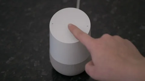 Bright Smart Speaker Volume Being Turned Up Stock-Footage 104118695