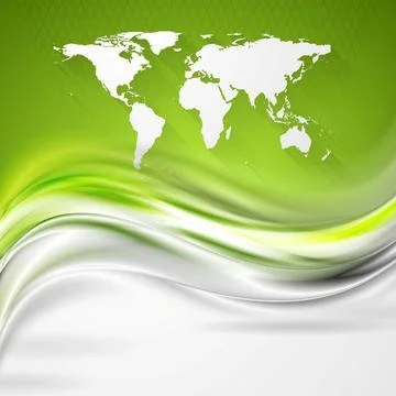 Bright smooth waves. Abstract vector background Bright smooth waves with w... 스톡 사진