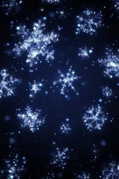 Bright snow Stock Illustration