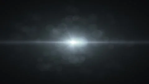 Bright Solar Flare in Deep Space with Lens Flare Stock Footage 337226370