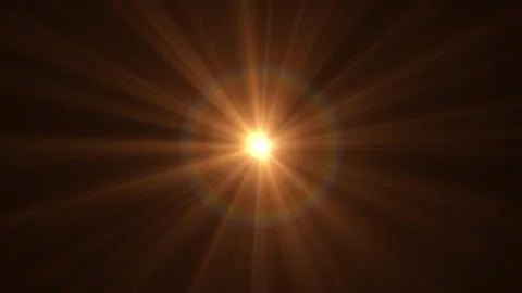 Bright Solar Flare with Radiant Light Beams Against Dark Space Background 스톡 동영상 338301795
