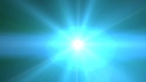 Bright Solar Flare with Radiant Light and Blue Sky Background Stock-Illustration
