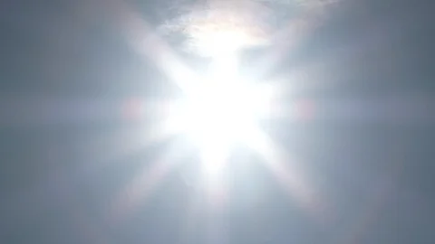Bright Solar Warp Into Sun Stock-Footage 90729136