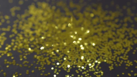 Bright sparkles on a dark background. Stockbeeldmateriaal 97001418