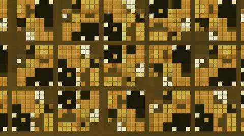 Bright sparkling constructor.Motion.Small squares that run and flicker in Stock Illustration