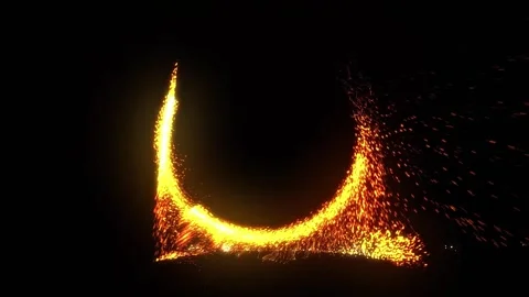 A bright, sparkling disk resembling a time portal Stock Footage 276501350