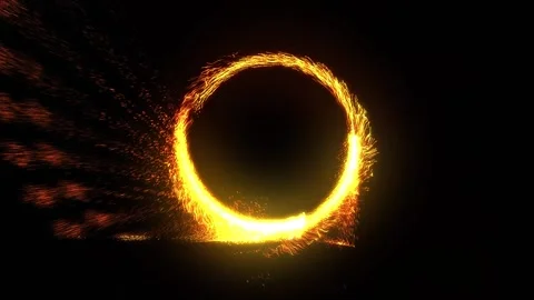 A bright, sparkling disk resembling a time portal Stock Footage 276501453