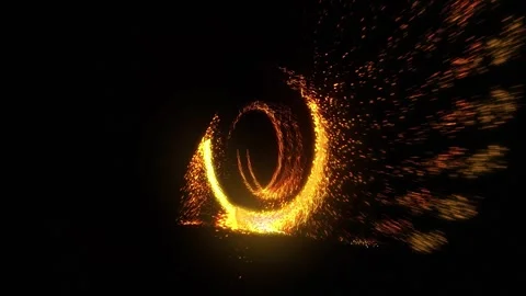 A bright, sparkling disk resembling a time portal Stock Footage 276501701
