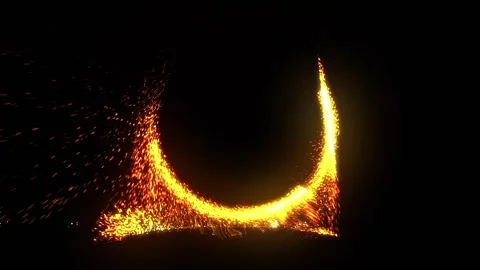A bright, sparkling disk resembling a time portal Stock Footage 276501716