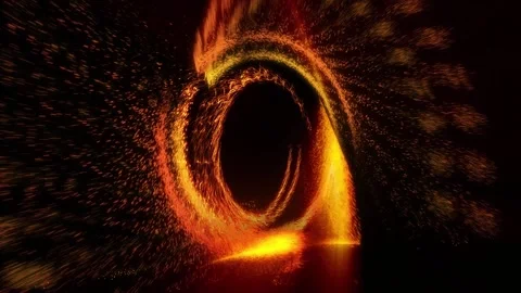 A bright, sparkling disk resembling a time portal Stock Footage 277549379