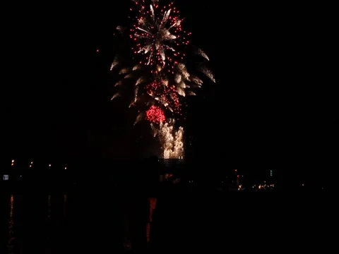 Bright sparkling festive fireworks. 스톡 동영상 79865415