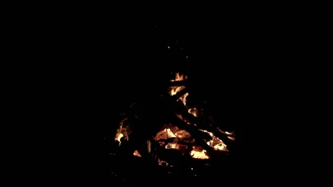 Bright sparkling fire. Stock-Footage 137467099