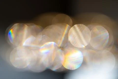 Bright sparkling sequins texture, abstract background with bokeh lights, circle  Stock Photos