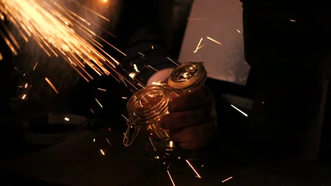 Bright sparks close up Video stock 103874560