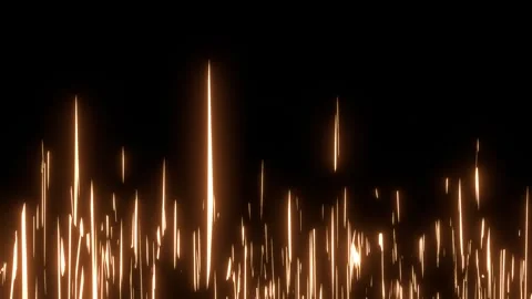Bright sparks of light dance in a dazzling show against the dark backdrop Stock Footage 297906696
