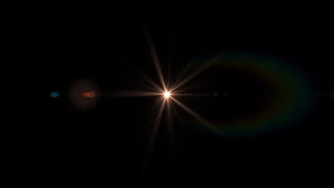 A bright spike ball light source creating a starbust effect . Stock Footage 289171326