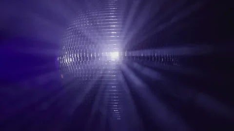 Bright Spinning Disco Ball Stock Footage 270402600