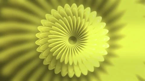 A bright spiral. Motion. The spring, which is twisted like a flower, moves Stock Illustration