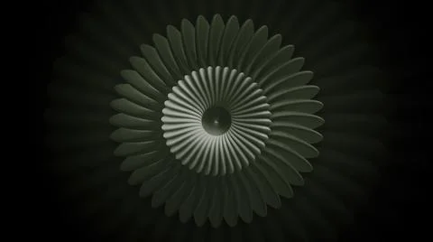 A bright spiral. Motion. The spring, which is twisted like a flower, moves Stock Illustration
