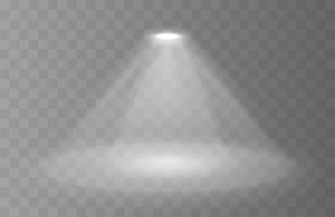 Bright spotlight isolated Stock Illustration