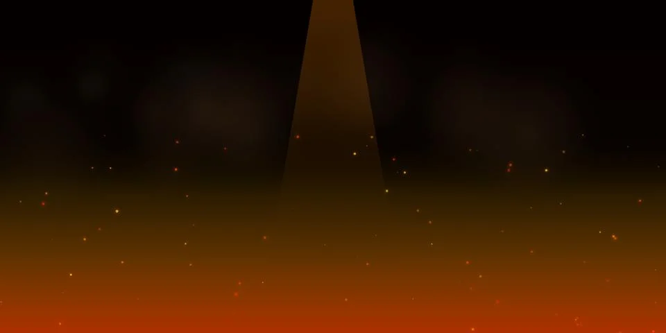Bright spotlight shining down on a dark stage with sparks Stock Illustration