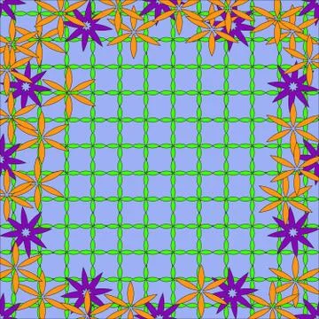 Bright spring background image of color flowers Illustrazione stock