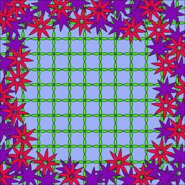 Bright spring background image of color flowers Illustrazione stock