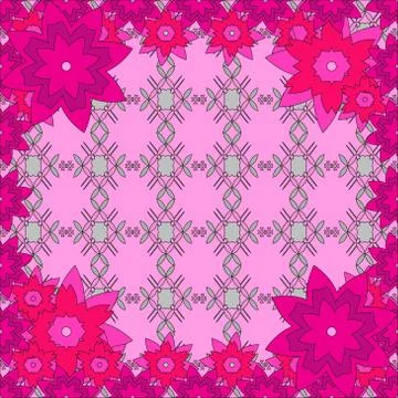 Bright spring background image of flowers of lilac color. Stock Illustration