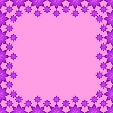 Bright spring background image of flowers of lilac color. Stock Illustration