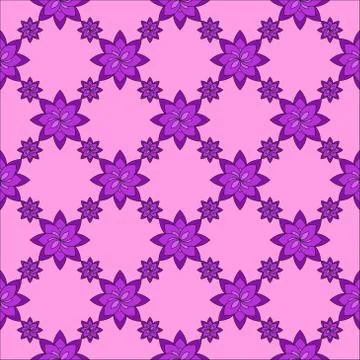 Bright spring background image of flowers of lilac color. Stock Illustration