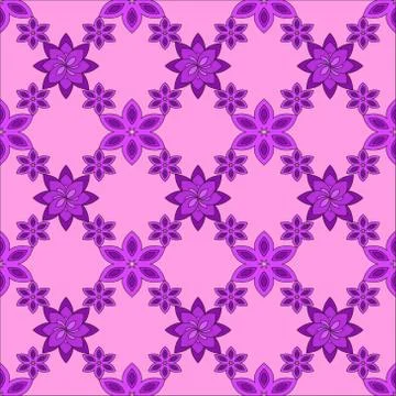 Bright spring background image of flowers of lilac color. Stock Illustration