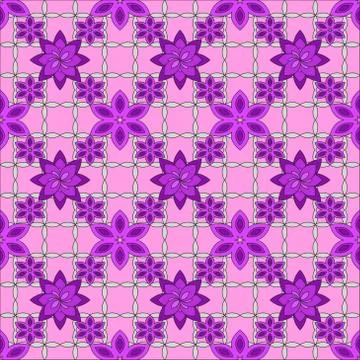 Bright spring background image of flowers of lilac color. Stock Illustration