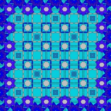 Bright spring background image of flowers of blue color. Illustrazione stock