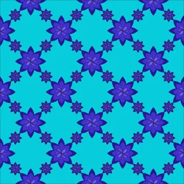 Bright spring background image of flowers of blue color. Stock Illustration