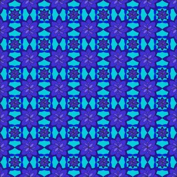 Bright spring background image of flowers of blue color. Stock Illustration