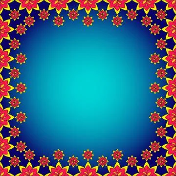 Bright spring background image of flowers of different color. Stock Illustration