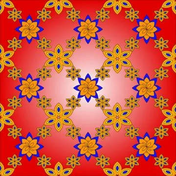 Bright spring background image of flowers of different color. Stock Illustration