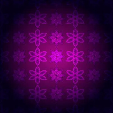 Bright spring background image of violet flowers and openwork me Illustrazione stock